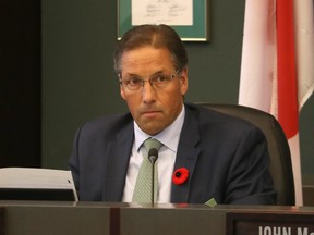 Parkland County Mayor Rod Shaigec during budget deliberations at Parkland County on Nov. 10, 2018. The Mayor was in an accident Sept. 11 and is currently in the hospital in stable condition.