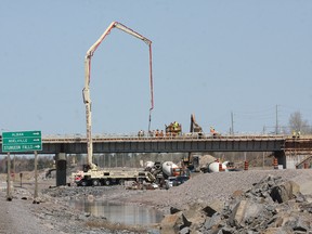 Highway construction on Highway 69 on Wednesday May 6, 2015. John Lappa/Sudbury Star/Postmedia Network