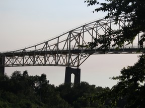 International Bridge as seen from Parks Canada National Historic Canal in Sault Ste. Marie, Ont., on Friday, June 24, 2016. (BRIAN KELLY/THE SAULT STAR/POSTMEDIA NETWORK)