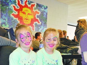 Emma and Anna Laity, four-year-old twins, walked with over 500 others to raise funds for Sault Ste. Marie branch of the Alzheimer Society. The girls came with their mom and dad for their ‘Papa Mark Lajoie’.