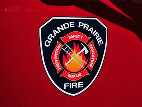 The Grande Prairie Fire Department logo.