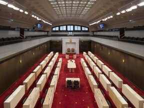 The Senate of Canada chamber.