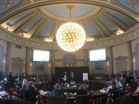 Nine teams of post-secondary students took part in the second Mayor's Innovation Challenge at City Hall on Feb. 8, 2019.