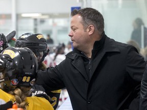 Kingston Jr. Ice Wolves head coach Troy Sweet.