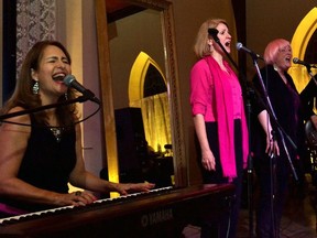 Pamela Gerrand (left) performs with The Women of Substance during the Multicultural Association of Perth Huron's International Women's Day dinner at Revival House in 2018. Galen Simmons/Beacon Herald File Photo