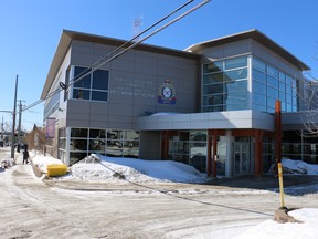 Timmins Police Service headquarters on Spruce Street South.