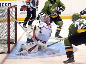 Mack Guzda, Owen Sound Attack. File photo. Owen Sound Sun Times.