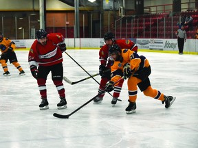 Offence was the story this week in the Old Blades Hockey League. (Emily Jansen)
