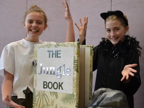 Students from Strathcona Christian Academy’s Musical Theatre Program pose in costume as they prepare for a two-night performance of The Jungle Book on March 13 and 14 at the Sherwood Park Alliance Church.