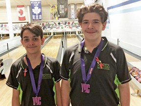 Austin Sands, Devyn Tremblay won bronze in the junior team division at the YBC Nationals Championship provincial round in Dryden.
Supplied Photo