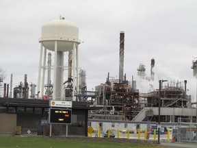 The Shell Sarnia Manufacturing Centre is shown in this file photo.