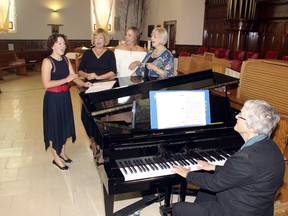 Ruth Girard accompanies Kenora Opera Theatre sopranos on the Kawai Ebony Concert Grand piano purchased by the Kenora District Festival of the Arts in 1984. The piano was the second to be purchased for festival use and continues to be enjoyed by performers and audiences to this day.
File Photo/Miner and News/Postmedia Network