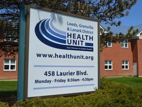Leeds, Grenville and Lanark District Health Unit offices in Brockville.
The Recorder and Times