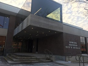 Owen Sound city hall. DENIS LANGLOIS/THE SUN TIMES
