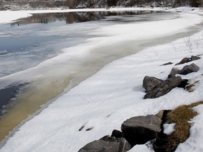Photo of the Ottawa River during the spring melt.
