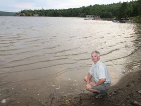 Stephen Butcher, shown in this file photo, is concerned about arsenic in Long Lake. JOHN LAPPA/THE SUDBURY STAR