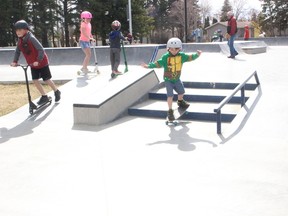 Melfort's skate park is now open, as are playgrounds and some other facilities. File photo.