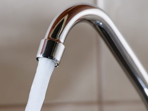 Tap with Water Flowing Strongly