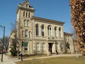 Norfolk County administration building in downtown Simcoe.