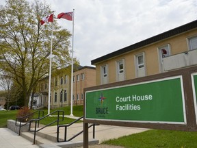 Bruce County courthouse on Thursday, May 16, 2019 in Walkerton, Ont. Scott Dunn/The Owen Sound Sun Times/Postmedia Network