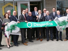 A ribbon-cutting ceremony was held at the official opening of the new Desjardins Centre in downtown in Sudbury on  May 6, 2019.