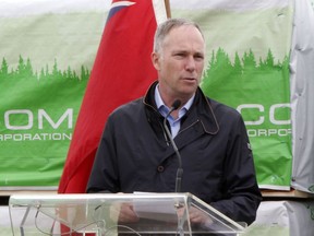 Kevin Edgson, the president and CEO of EACOM Timber Corporation, is seen here in a Daily Press file photo taken in Timmins in May 2019.