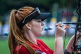 Fiona Maude in action at the 2019 World Archery Target Championship in 's-Hertogenbosch, Netherlands. Supplied photo.