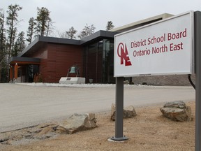 District School Board Ontario North East administration office in Schumacher.


Ron Grech/The Daily Press file photo