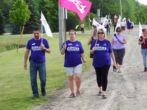 Recorder and Times file photo of CUPE members on strike.