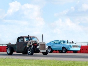 Engines were revving throughout June 22 and part of June 23 at the Hanna Airport as the Hanna Cruisers held their 12th annual Rock n Roll Cruisers Car Show and Go and 1/8 mile drag race. Poor weather during the Sunday races led to an early closer of the event. Misty Hart/Postmedia