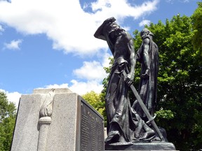 The Stratford Cenotaph, designed and created by sculptor Walter Allward and finished in 1922. Galen Simmons/The Beacon Herald/Postmedia Network