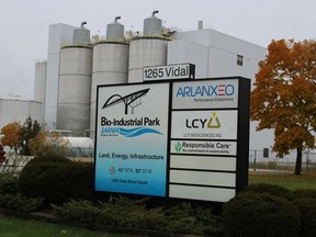 The Bio-Industrial Park at the Arlanxeo site in Sarnia is shown in this file photo.