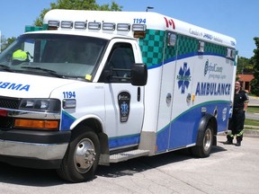 Oxford County paramedics have launched a new program that helps grant wishes to end-of-life patients. Postmedia Network file photo