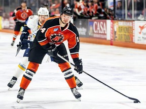 Kyle Hope of Blenheim, Ont., plays with the Fort Wayne Komets of the ECHL in the 2018-19 season. (Josh Gales/Fort Wayne Komets)