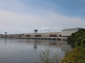 The Moses-Saunders dam, on Thursday August 17, 2017 in Cornwall, Ont. Alan S. Hale/Cornwall Standard-Freeholder/Postmedia Network