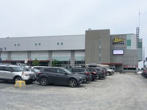 Block 4, currently a gravel parking lot across the street from the Leon's Centre, is being considered as a possible site for a conference centre.