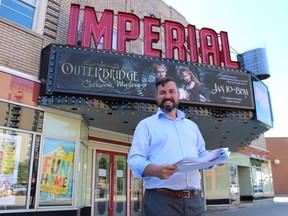 Executive director Brian Austin Jr. is shown in this file photo outside the Imperial Theatre in downtown Sarnia.