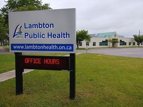 Lambton Public Health's main office in Point Edward is shown in this file photo.