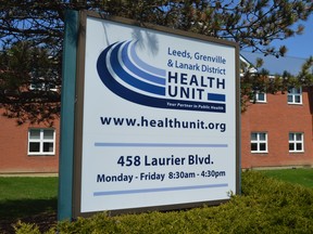 Leeds, Grenville and Lanark District Health Unit offices in Brockville.
The Recorder and Times