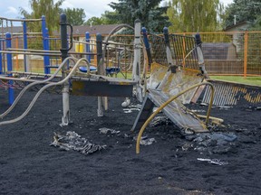 A 14-year-old girl has been arrested and charged with arson after leaving the playground at A.E. Bowers Elementary School severely damaged on Thursday, Aug. 15.