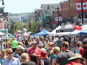 Several blocks of Princess Street were closed to traffic all day Saturday as food, shopping, music, interactive events and demonstrations took over the downtown during the Princess Street Promenade event in Kingston on Saturday, Aug. 3, 2019.  Meghan Balogh/The Whig-Standard/Postmedia Network