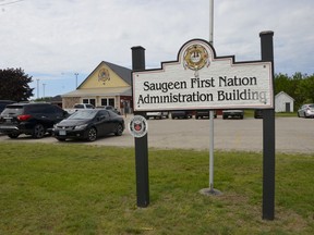 Saugeen First Nation Administration Building in this photo taken on Monday, June 17, 2019 in Saugeen First Nation. Scott Dunn/The Owen Sound Sun Times/Postmedia Network