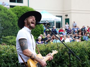 El Niven and the Alibi perform during Summer Sessions at Shikaoi Park in Stony Plain on July 31, 2019.
