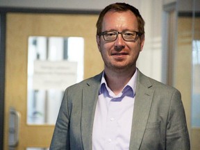 Sarnia-Lambton Economic Partnership (SLEP) CEO Stephen Thompson is pictured at the partnership's Western Research Park offices.