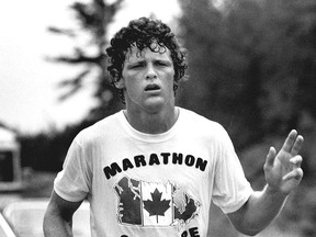 When Terry Fox was forced to stop on Labour Day in 1980, 143 days after his quest to run across Canada had been launched, he had covered 5,373 kilometres but was not yet halfway to his destination. He died in June 1981, and within months Canadians picked up where he left off, organizing the first Terry Fox Run. (File photo)