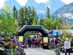 The annual Terry Fox run attracted 265 participants at Elevation Place in Canmore on September 15. Race Organizer Jack Gray thanked everyone for helping celebrate the life of a true Canadian hero and for helping to raise $16,575 for Cancer Research. Photo Marie Conboy.