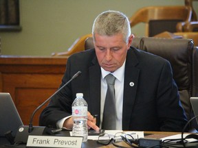 Frank Prevost, mayor of South Glengarry, at the SDG County Council meeting. Photo on Monday, September 16, 2019, in Cornwall, Ont. Todd Hambleton/Cornwall Standard-Freeholder/Postmedia Network