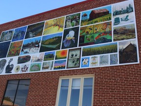 The new mural  for Alexandria's bicentennial, officially unveiled on Friday afternoon. Photo on Friday, September 20, 2019, in Alexandria, Ont. Todd Hambleton/Cornwall Standard-Freeholder/Postmedia Network