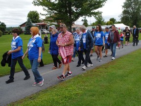 Participants in the Parkinson's Superwalk leave the RCAFA Wing 424, on Saturday September 14, 2019 in Cornwall, Ont. Greg Peerenboom/Special to the Cornwall Standard-Freeholder/Postmedia Network