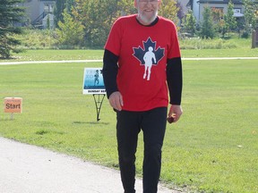 This year's Terry Fox Run will take place in-person at Jubilee Park on Sunday, Sept. 19. Pictured, Phil Dunn during the Terry Fox Run at Jubilee Park in Spruce Grove on Sept. 13, 2019. Photo by Evan J. Pretzer/Postmedia.